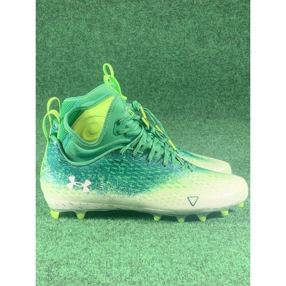 Under Armour Spotlight Lux‎ MC 2.0 Football Cleats Size 12.5 Green 3025082-301 main image 9